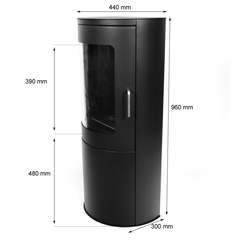 Richmond Bioethanol Stove - Flat Back