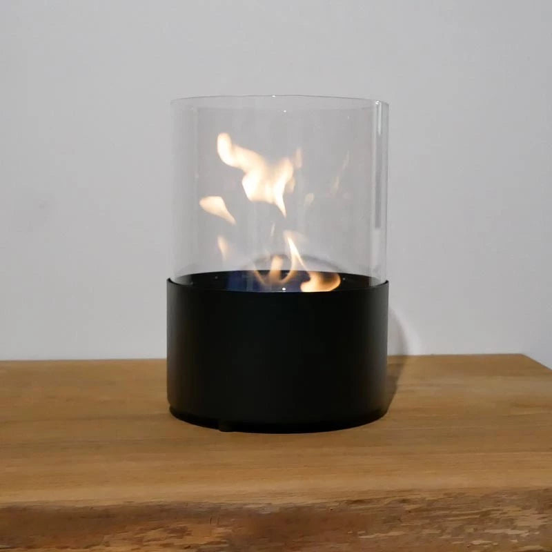 Kennington Tabletop Bioethanol Fireplace - Black Round