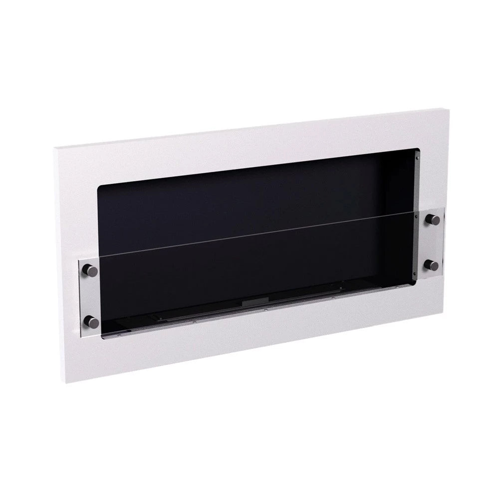 Texas - Wall Mounted Bioethanol Fireplace - White