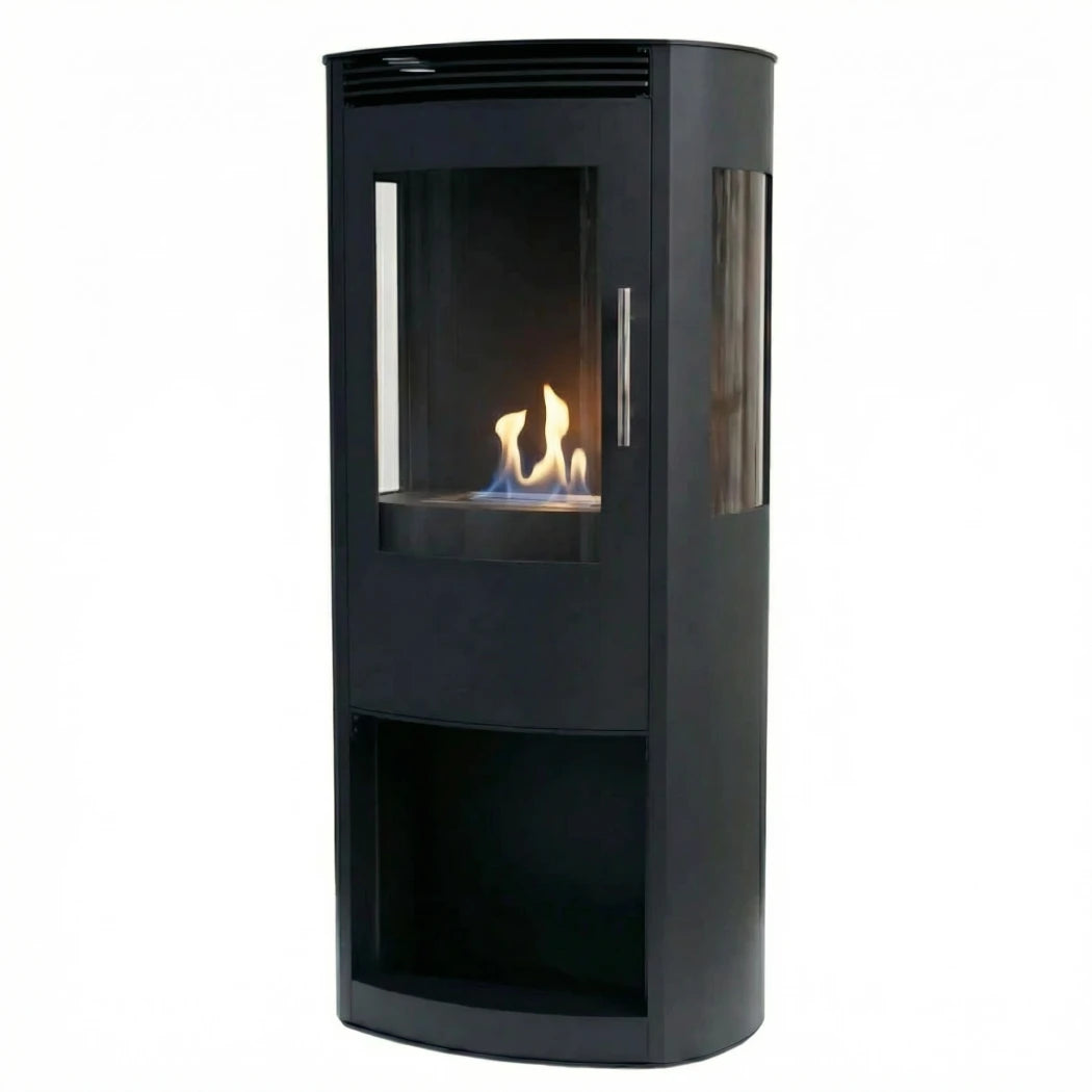 Lincoln Black bioethanol stove front view