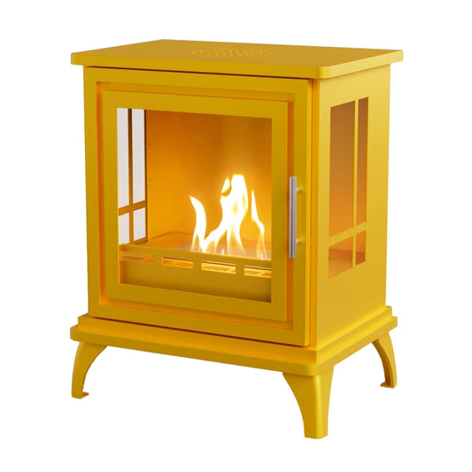 Nashville – Yellow Freestanding Bioethanol Stove - BIO-20-349