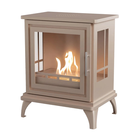 Nashville – Grey Beige Freestanding Bioethanol Stove - BIO-20-354