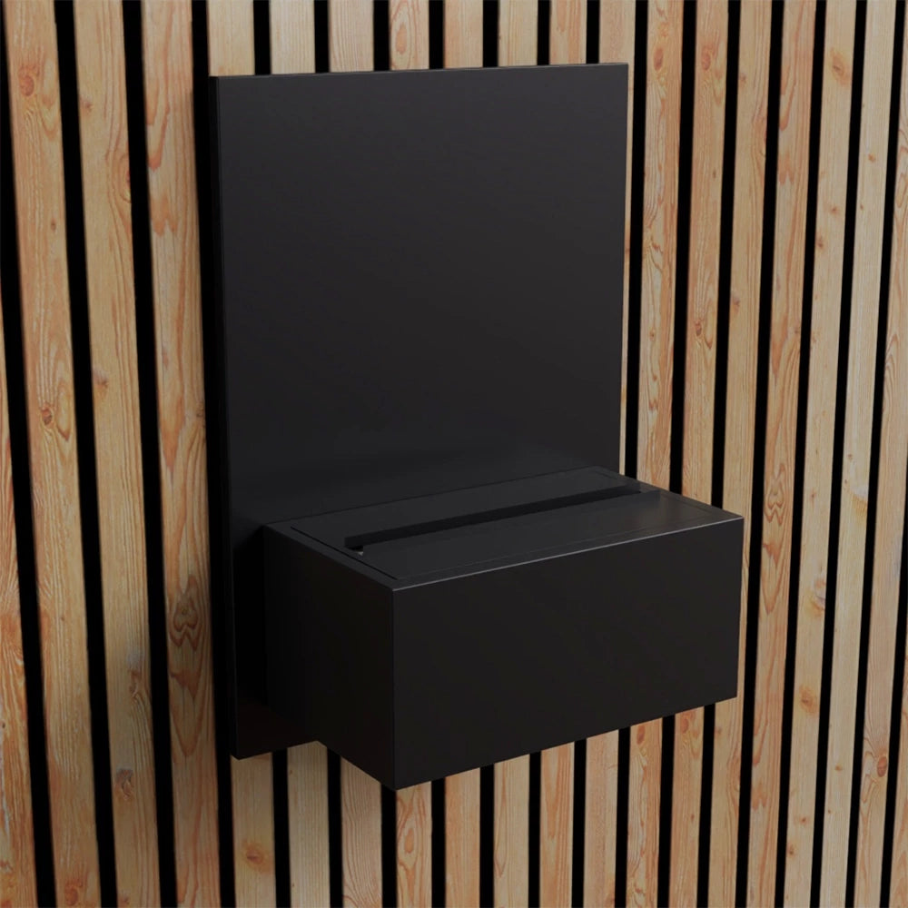 Brekke - Wall-Mounted Water Vapour Fireplace - Black