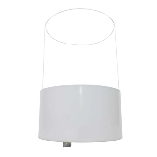 Kennington Round Tabletop Bioethanol Fireplace - White