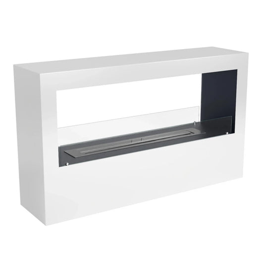 Lansing XL - White Freestanding Bio Fireplace - BIO-20-234