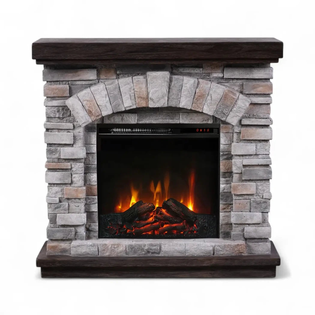 Ask - Electric Fireplace in Polystone - ELP-20-407