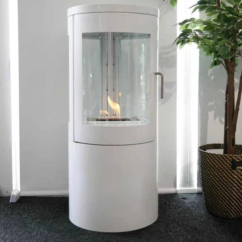 Columbus Bioethanol Stove - White with 360-View