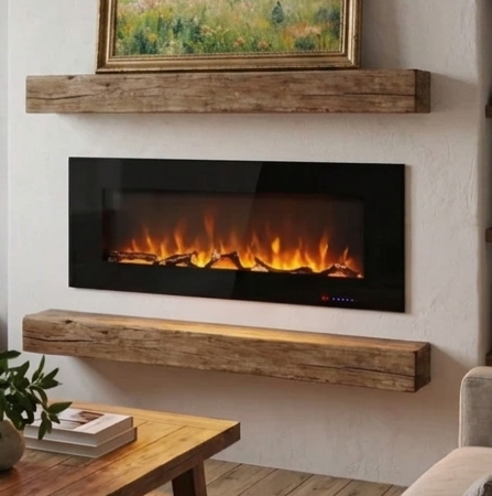 Azurite Wall-Mounted Electric Fireplace - 152 cm