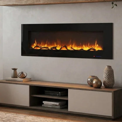 Azurite Wall-Mounted Electric Fireplace - 182 cm
