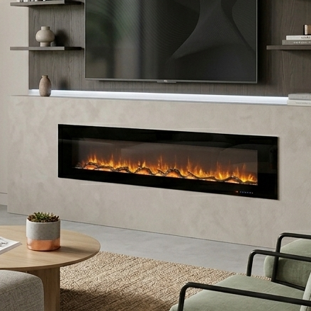 Azurite Wall-Mounted Electric Fireplace - 213 cm