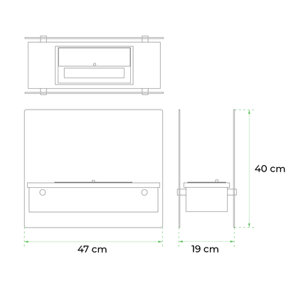 Merton - Tabletop Bioethanol Fireplace