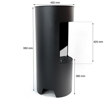 Montgomery Bioethanol Stove - Open Black