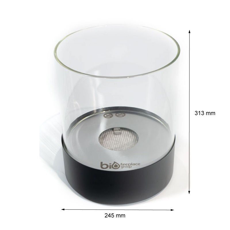Southwark Tabletop Bioethanol Fireplace - Black Round