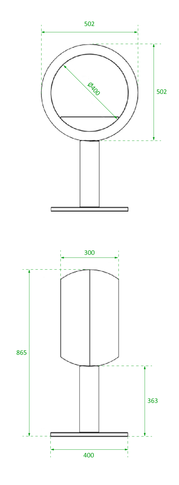 Edmonton Bioethanol Fireplace - 2 sided