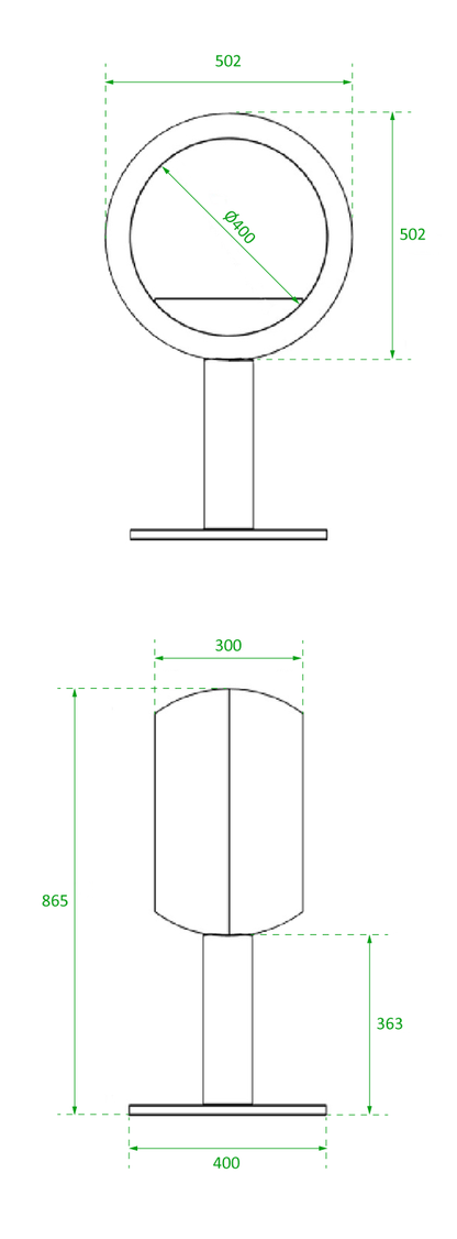 Edmonton Bioethanol Fireplace - 2 sided