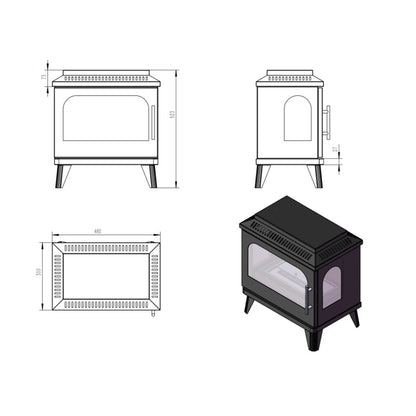 Atlanta Bioethanol Stove - Single