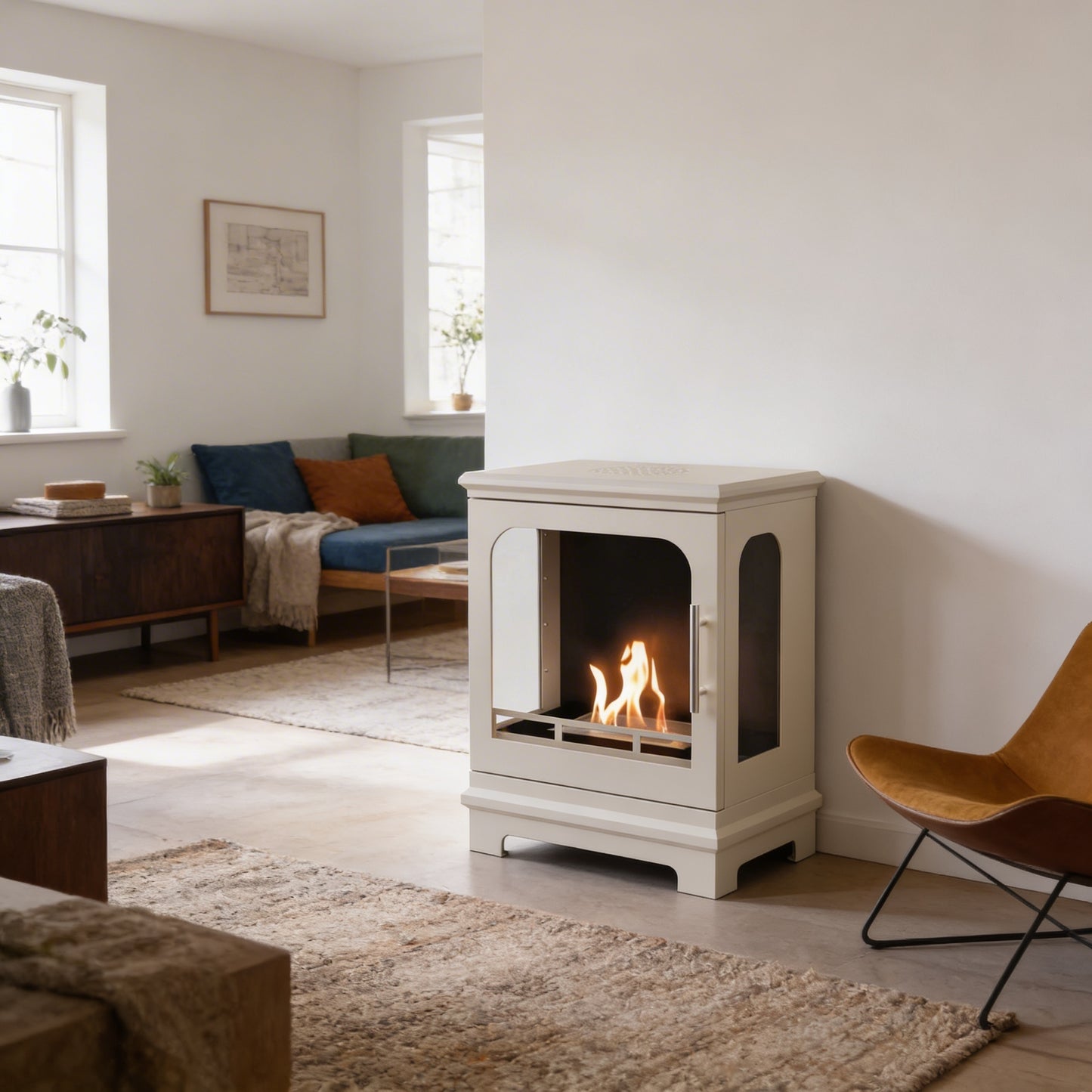 Honolulu Bioethanol Stove - Oyster White