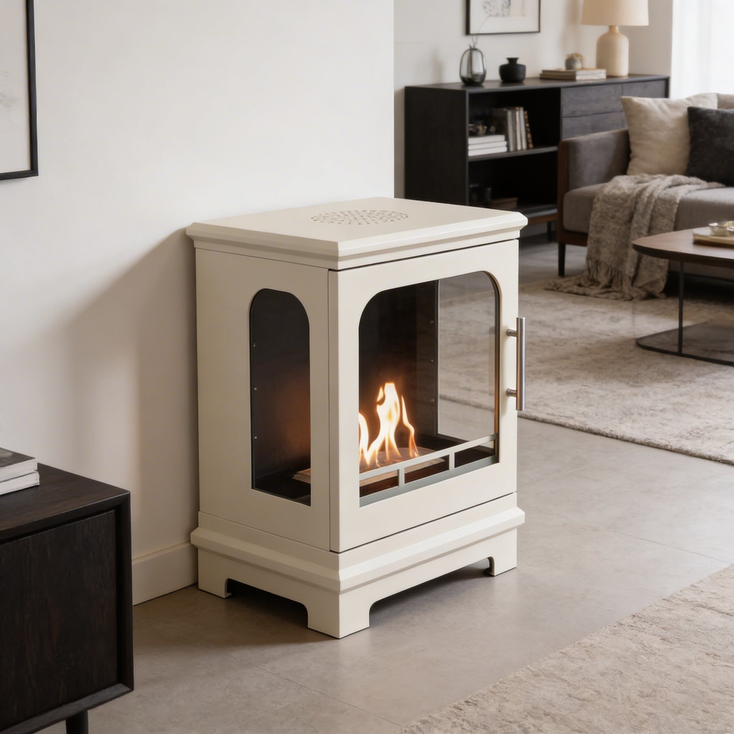 Honolulu Bioethanol Stove - Oyster White