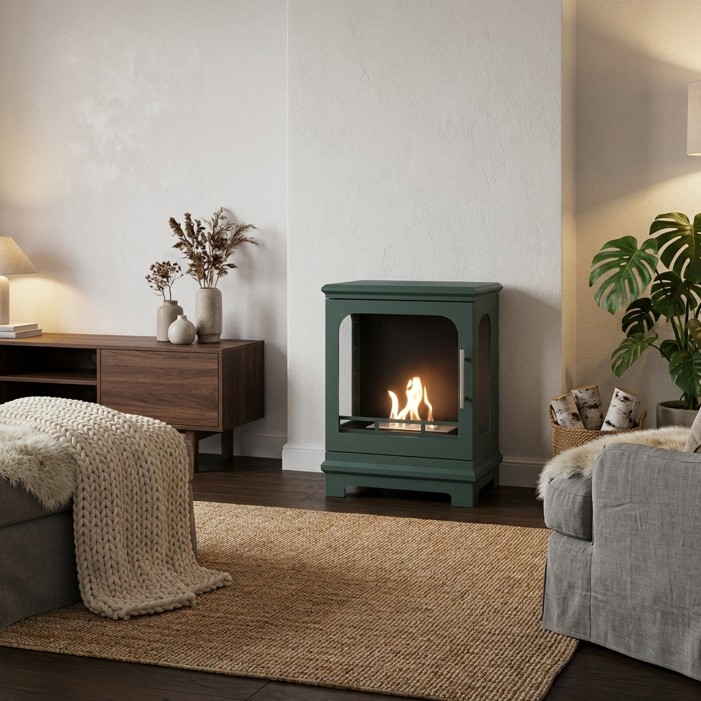 Honolulu Bioethanol Stove - Black Green