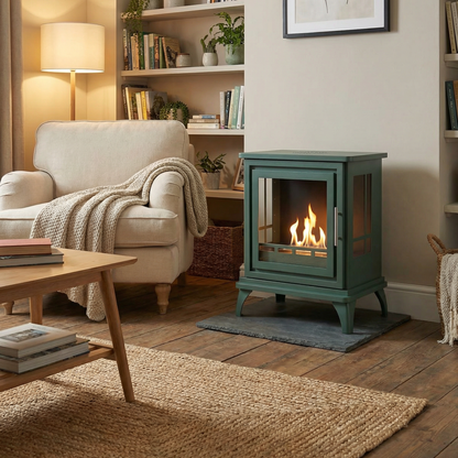 Nashville Bioethanol Stove - Black Green