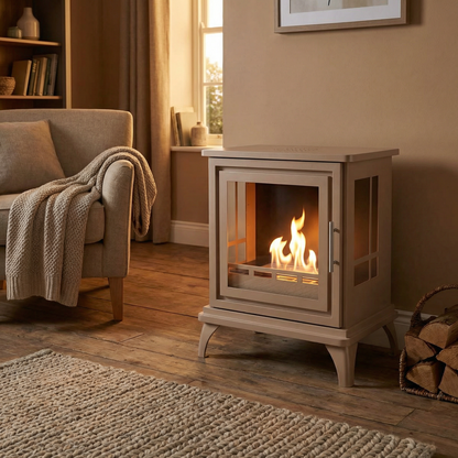 Nashville Bioethanol Stove - Grey Beige