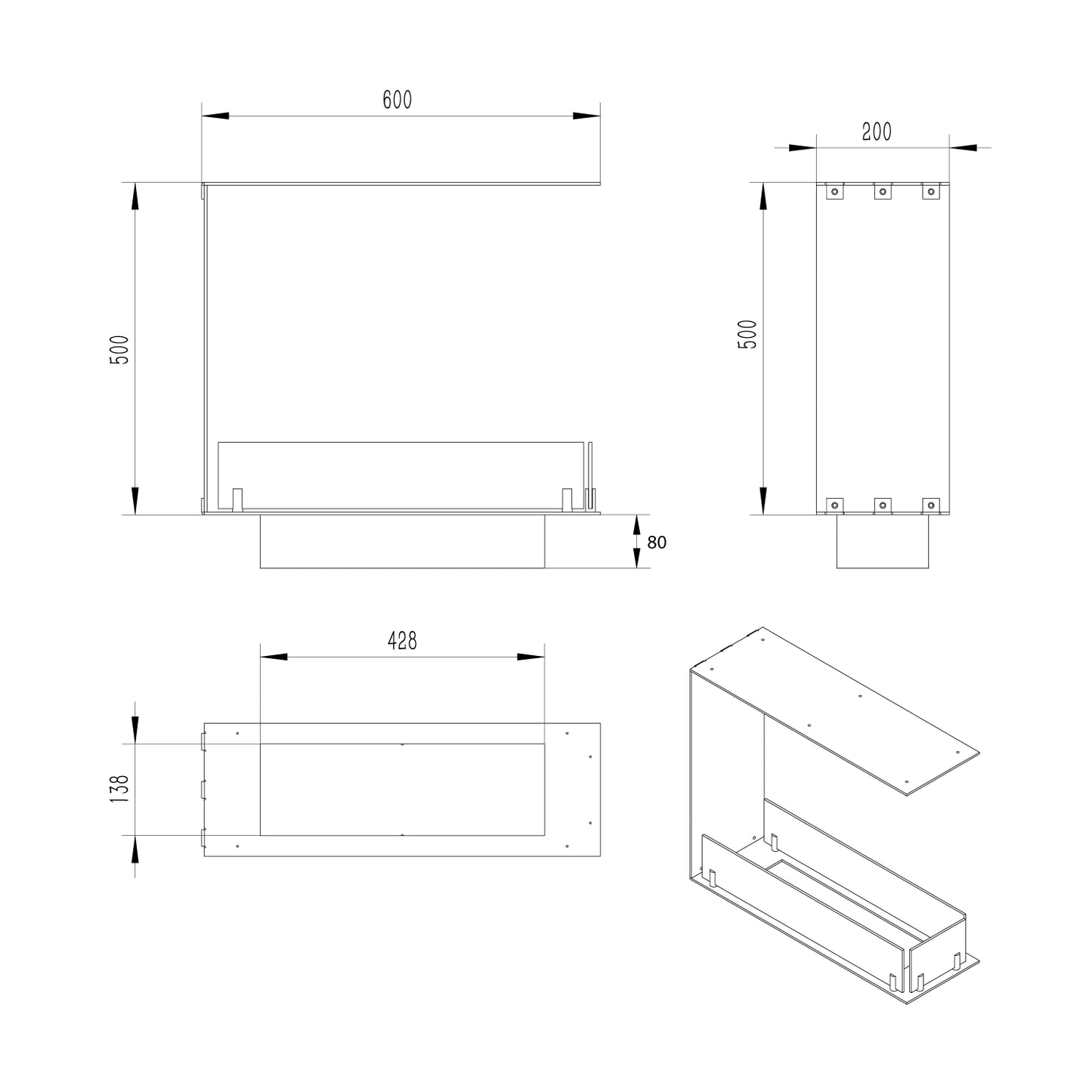 Foco Room Divider 600 Slim