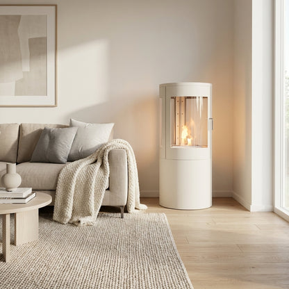 Columbus Bioethanol Stove - White with 360-View