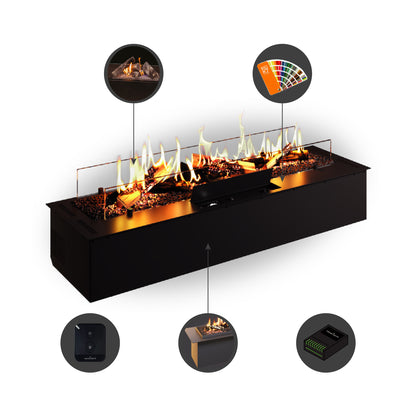Neverdark CHALET-II Built-in Bioethanol Fire
