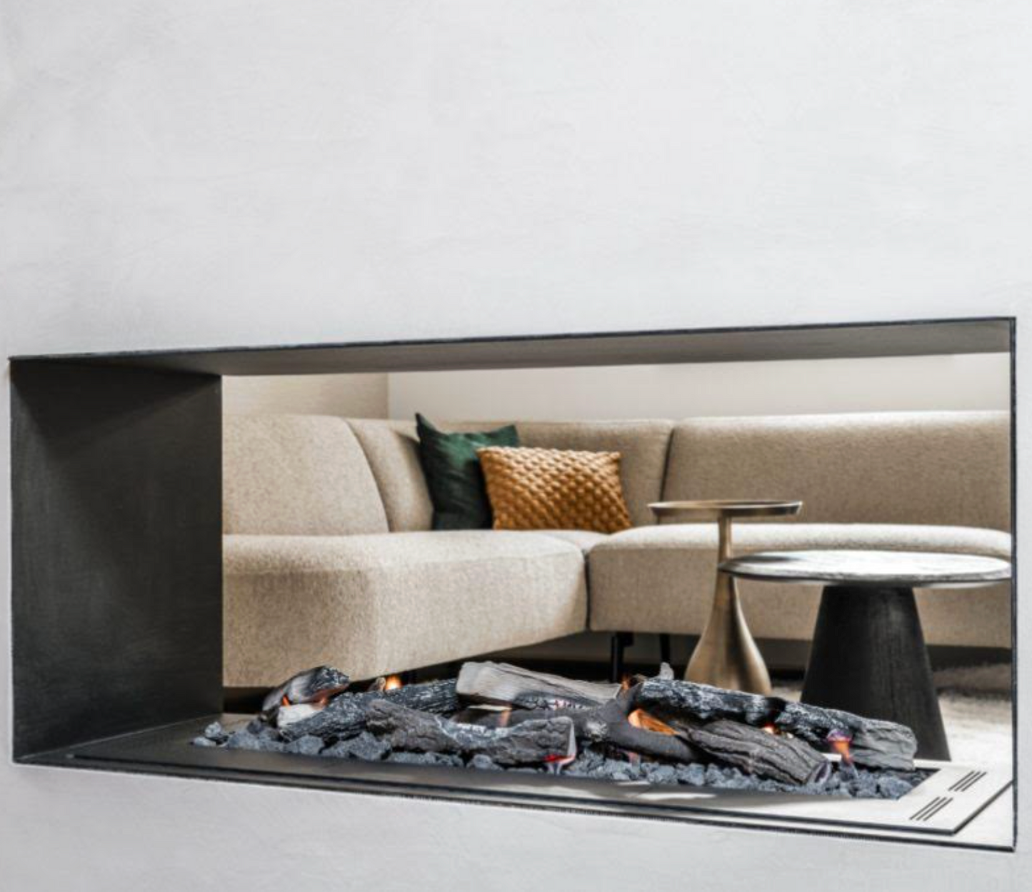 Neverdark CHALET-II Built-in Bioethanol Fire