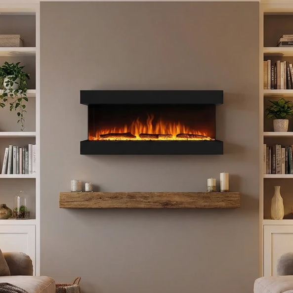 Feroza Wall-Mounted Electric Fireplace - 137 cm
