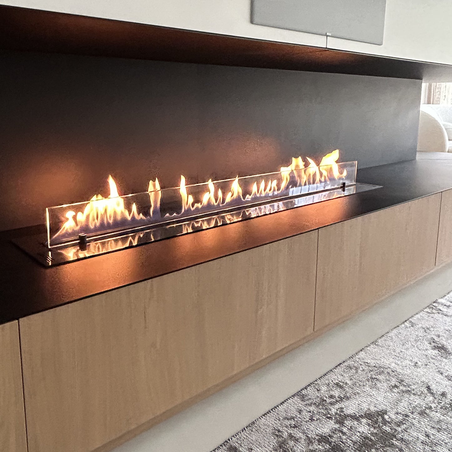 Neverdark FIRETEC Built-in Bioethanol Fire