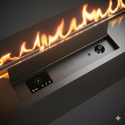Neverdark FIRETEC Built-in Bioethanol Fire