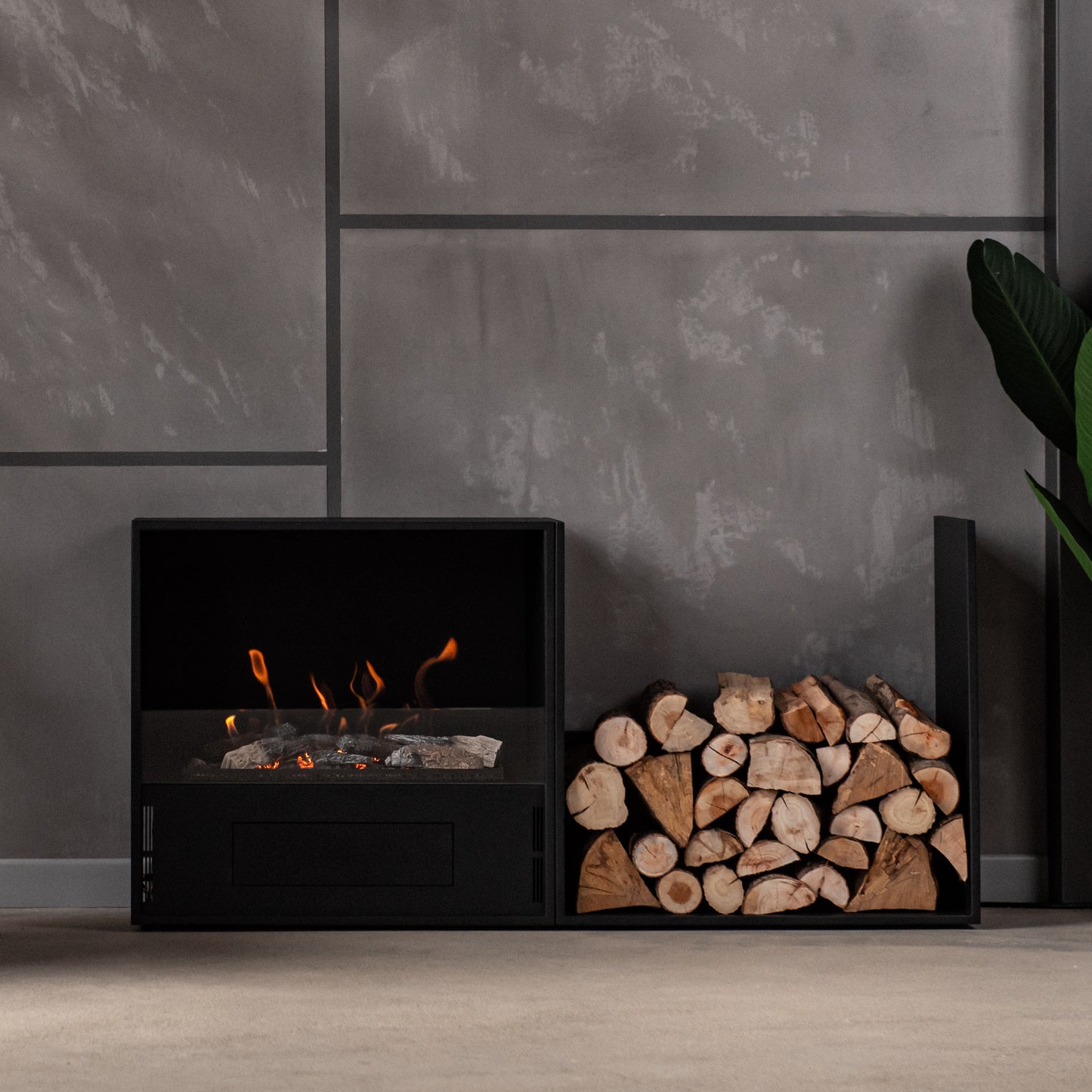 Neverdark MOSSWOOD Freestanding Bioethanol Fire