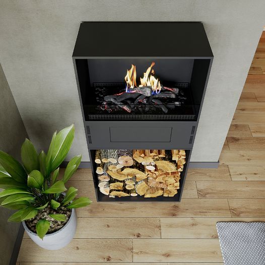 Neverdark MOSSWOOD Freestanding Bioethanol Fire