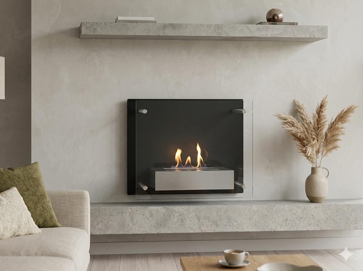 Nevada - Wall Mounted Bioethanol Fireplace