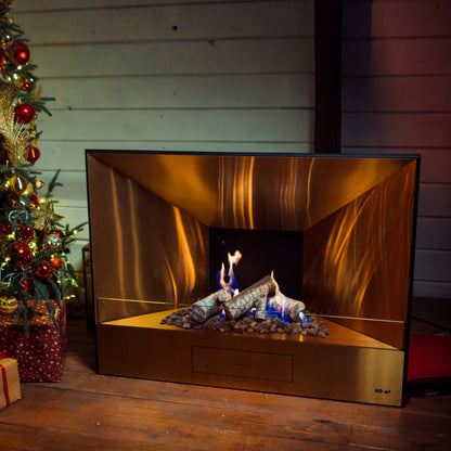 Neverdark THE LOG Freestanding Bioethanol Fire