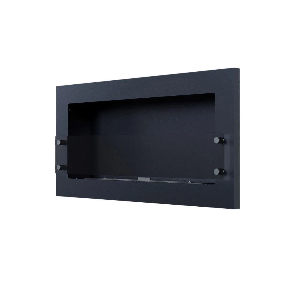 Texas - Wall Mounted Bioethanol Fireplace - Black