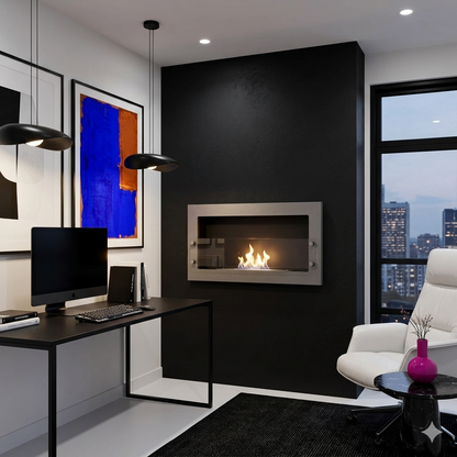 Texas - Wall Mounted Bioethanol Fireplace - Steel