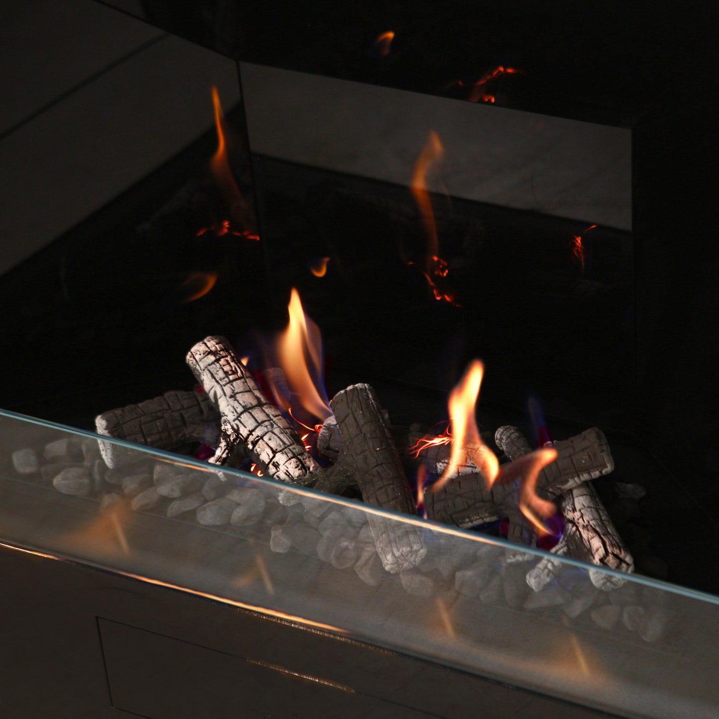 Neverdark THE LOG Freestanding Bioethanol Fire