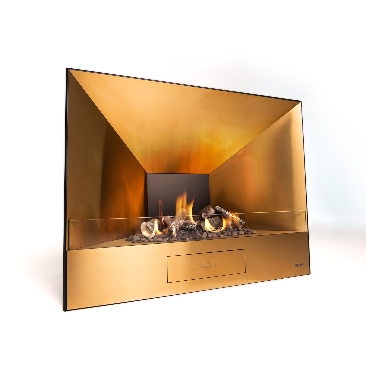 Neverdark THE LOG Freestanding Bioethanol Fire
