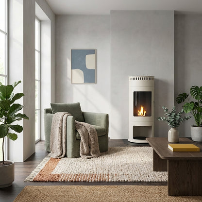 Washington Bioethanol Stove - White