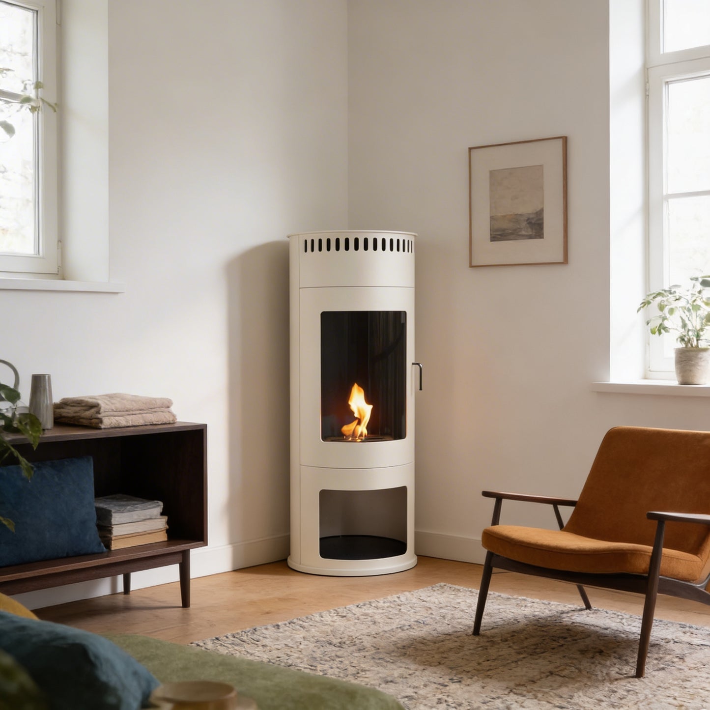 Washington Bioethanol Stove - White