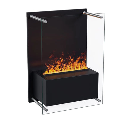 Yosemite - Wall-Mounted Water Vapour Fireplace - Black