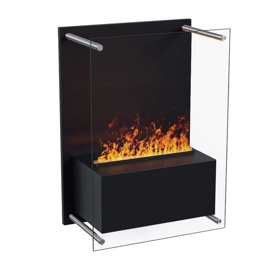 Yosemite - Wall-Mounted Water Vapour Fireplace - Black