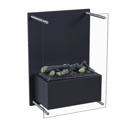 Yosemite - Wall-Mounted Water Vapour Fireplace - Black