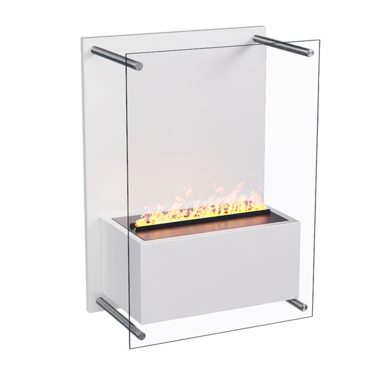 Yosemite - Wall-Mounted Water Vapour Fire - White