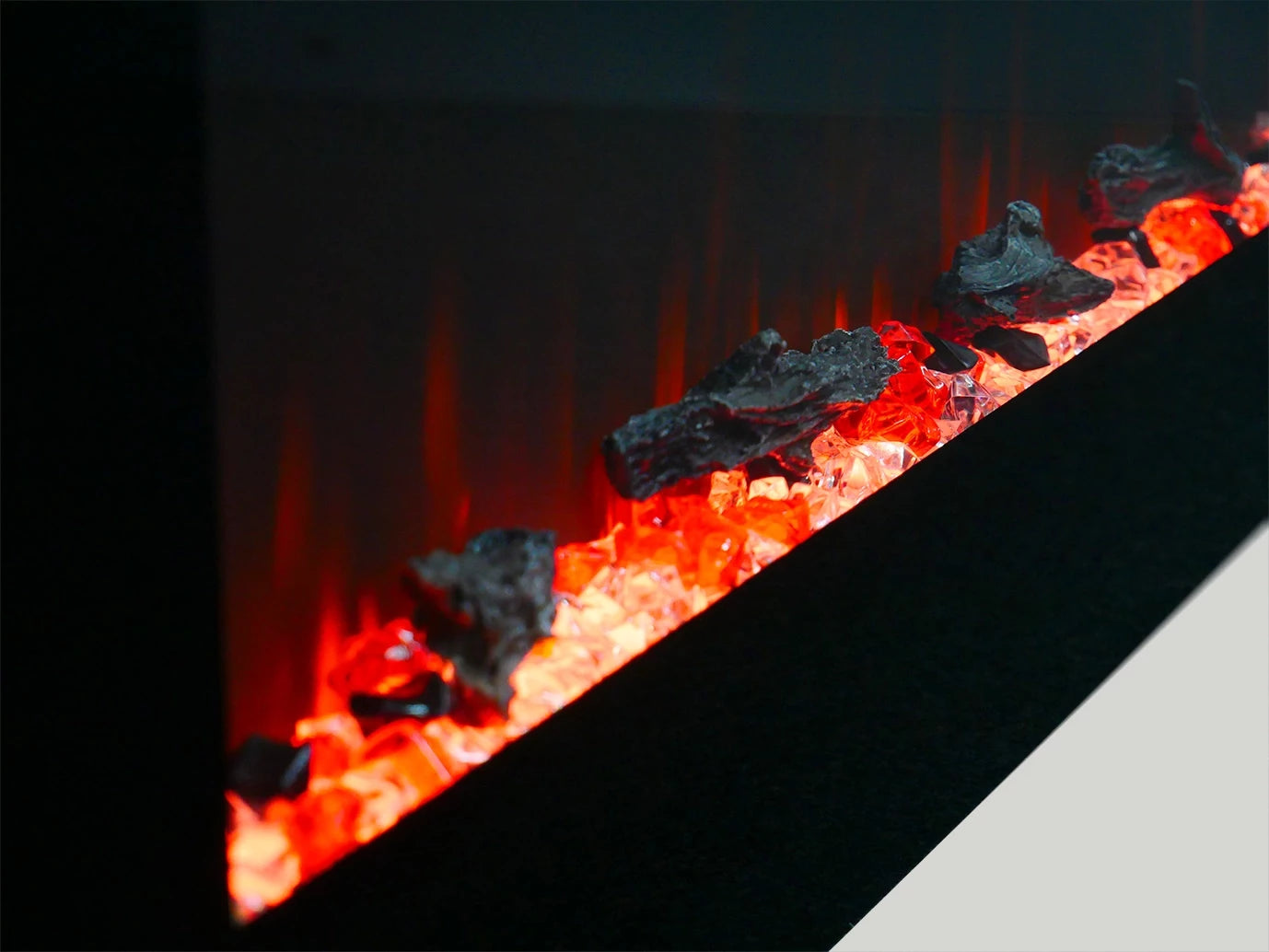 Azurite Wall-Mounted Electric Fireplace - 213 cm