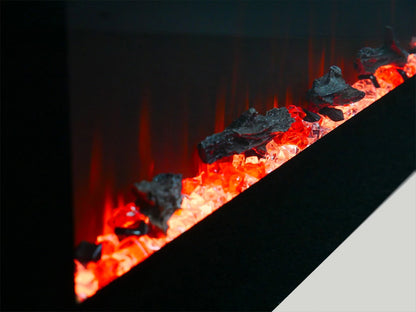 Azurite Wall-Mounted Electric Fireplace - 213 cm