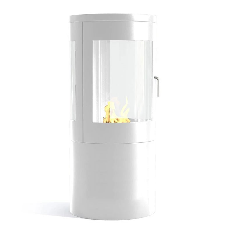 Columbus Bioethanol Stove - White with 360-View