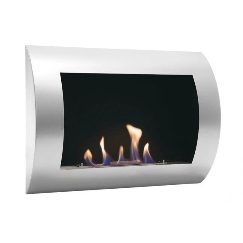 Ocean -  Wall Mounted Bioethanol Fireplace - Steel